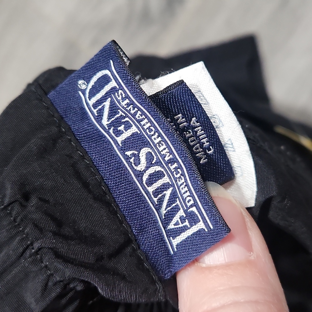 Vintage Black Nylon LL Bean Shorts - Picture 2 of 5